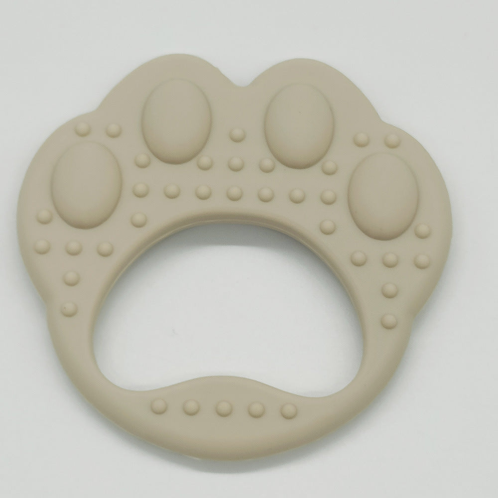 Wholesale Baby Food Grade Boilable Bear Paw Silicone Teether